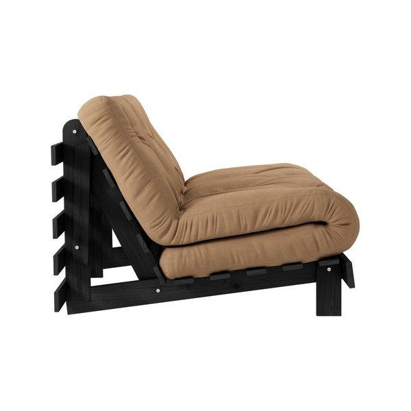 Hnědá rozkládací pohovka 140 cm Roots - Karup Design-image-4