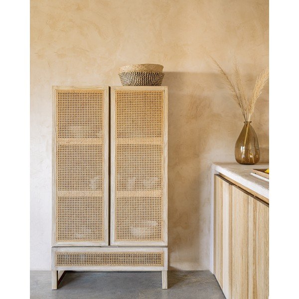 Skříňka z masivu mindi 90x160 cm Rexit - Kave Home-image-1