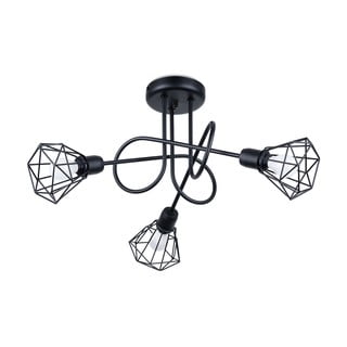 Černé stropní svítidlo ø 10 cm Varpu – Nice Lamps