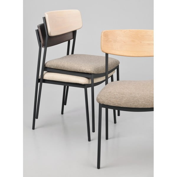 Jídelní židle v béžovo-přírodní barvě v sadě 2 ks Maymont – Rowico-image-2