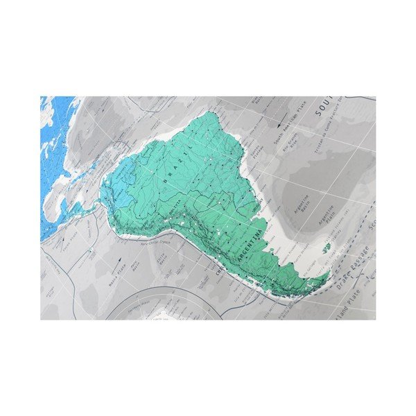 Magnetická mapa světa The Future Mapping Company Colourful World, 130 x 72 cm-image-1