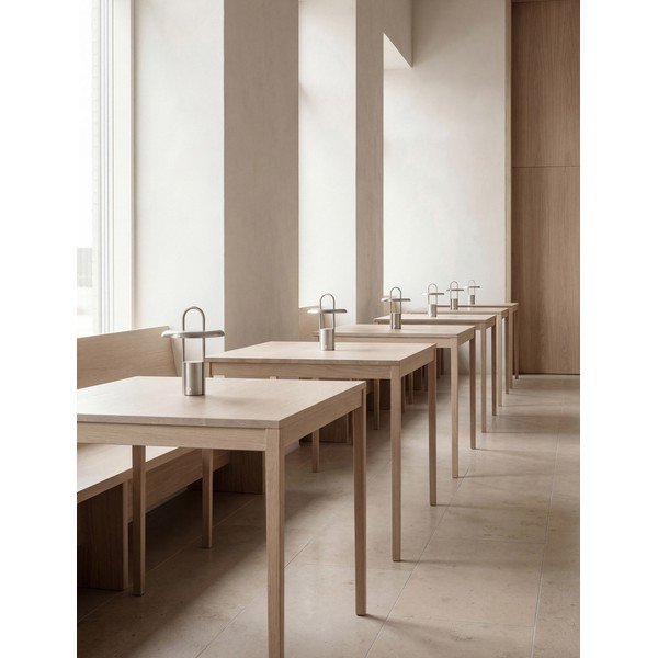 LED stmívatelná stolní lampa nerezová ve stříbrné barvě (výška 25 cm) Pier – Stelton-image-2