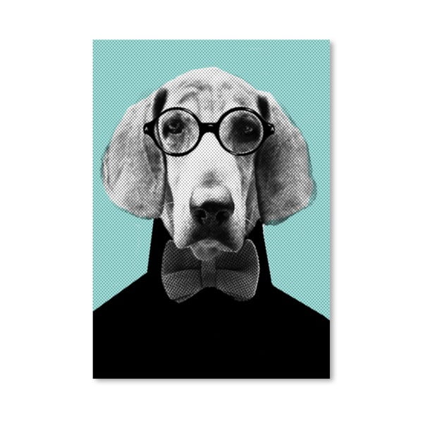 Plakát Americanflat Mr Italian Bloodhound The Hipster, 30 x 42 cm