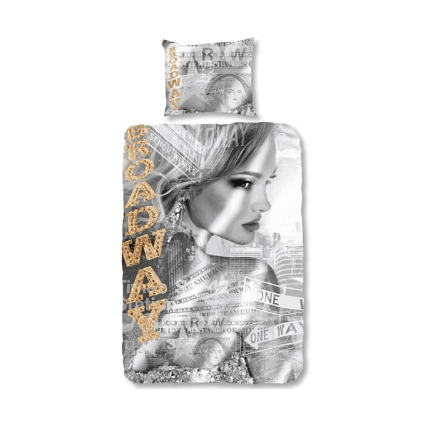 Bavlněné povlečení Muller Textiels Broadway Girl, 135 x 200 cm