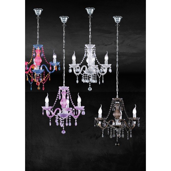 Kovové závěsné svítidlo se stínidlem z akrylového skla ø 46 cm Lüster – Reality-image-3