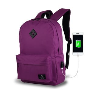 Fialový batoh s USB portem My Valice SPECTA Smart Bag