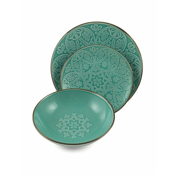 18dílná sada barevného nádobí z kameniny Villa d'Este Baku-image-1