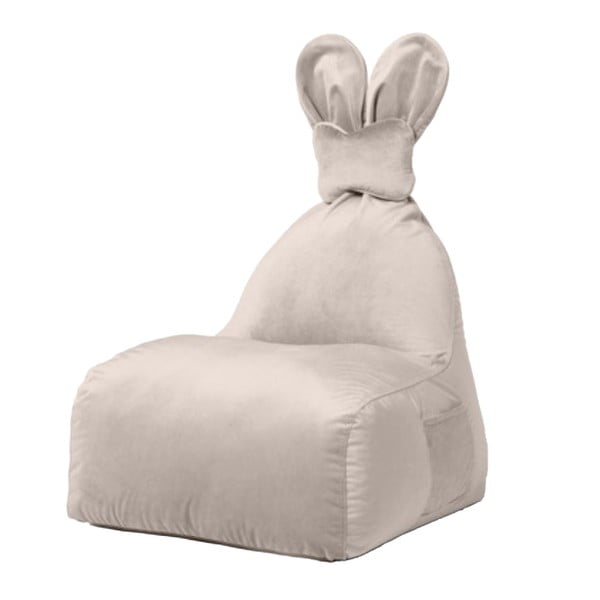Béžový dětský sedací vak Funny Bunny – The Brooklyn Kids