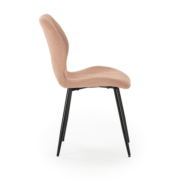 Jídelní židle v lososové barvě v sadě 4 ks Milu – Marckeric-image-3