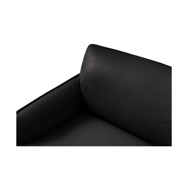 Černé kožené křeslo Windsor & Co Sofas Neso-image-4