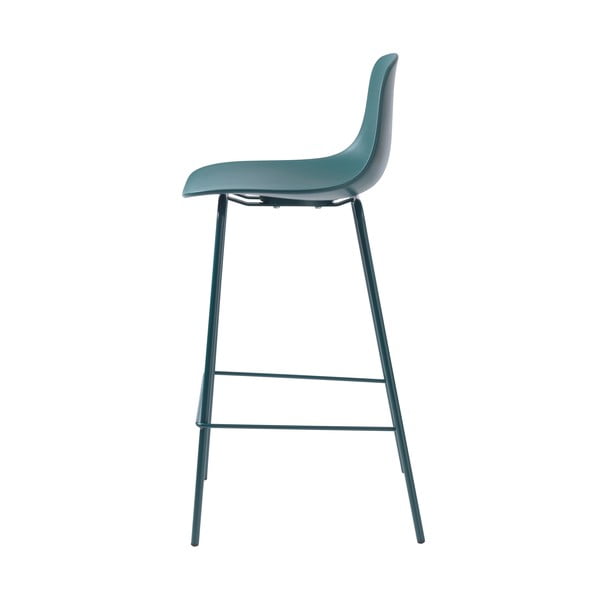 Plastová barová židle v petrolejové barvě (výška sedáku 67,5 cm) Whitby – Unique Furniture-image-4