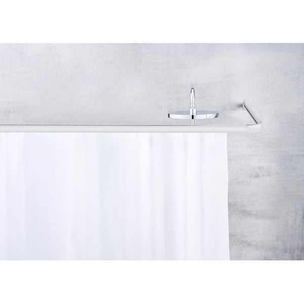 Tyč na sprchový závěs v leskle stříbrné barvě Era – Wenko-image-1