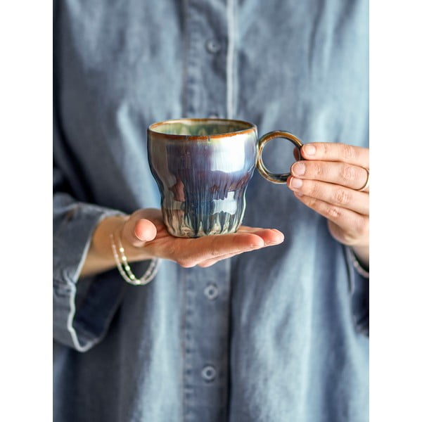 Modré šálky v sadě 4 ks z kameniny 300 ml Nigel – Bloomingville-image-1