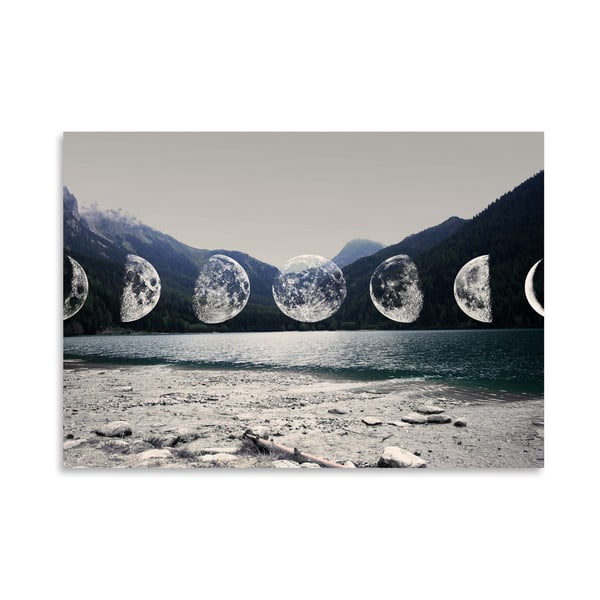 Plakát Americanflat Moonlight Mountains, 30 x 42 cm