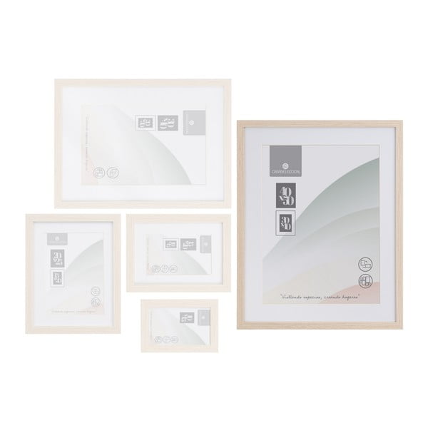 Rámeček na zeď v přírodní barvě 42x52 cm Sencillo – Casa Selección-image-2