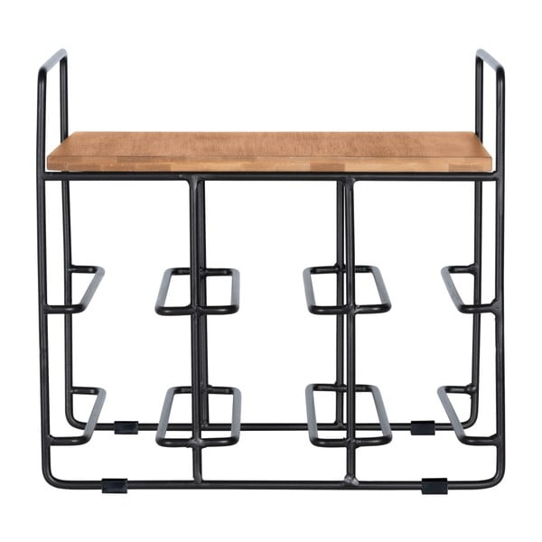 Stojan na 6 lahví vín s bambusovou policí Wenko Loft-image-1