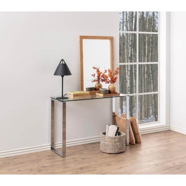 Konzolový stolek ve stříbrné barvě 110x40 cm Katrine - Actona-image-1