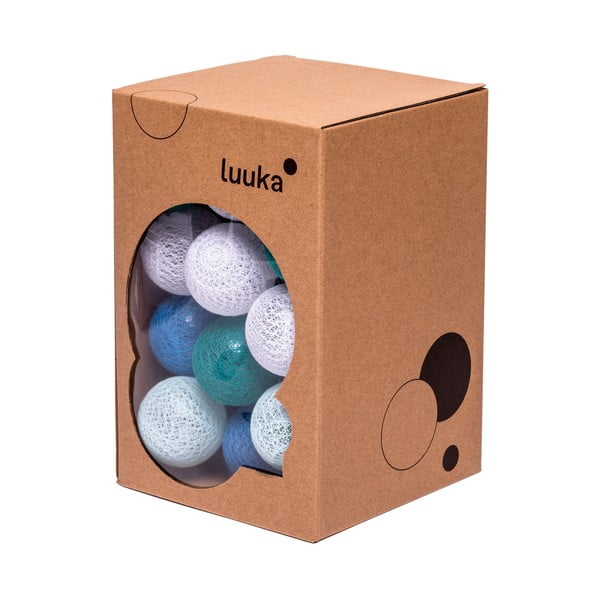 Tyrkysový světelný řetěz na baterie s LED žárovkami LUKKA, 30 světýlek-image-2