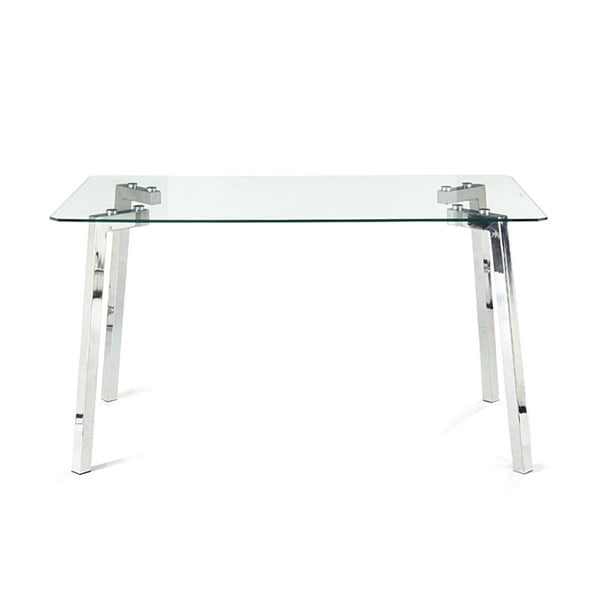 Jídelní stůl se skleněnou deskou 80x140 cm Kirk – Tomasucci