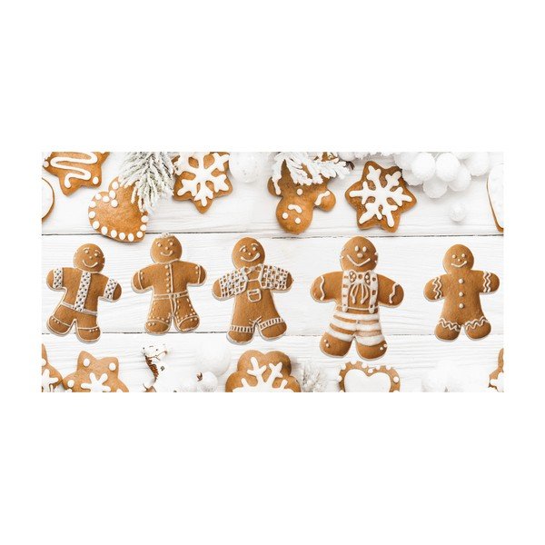 Kuchyňský běhoun Crido Consulting Festive Gingerbreads, délka 100 cm
