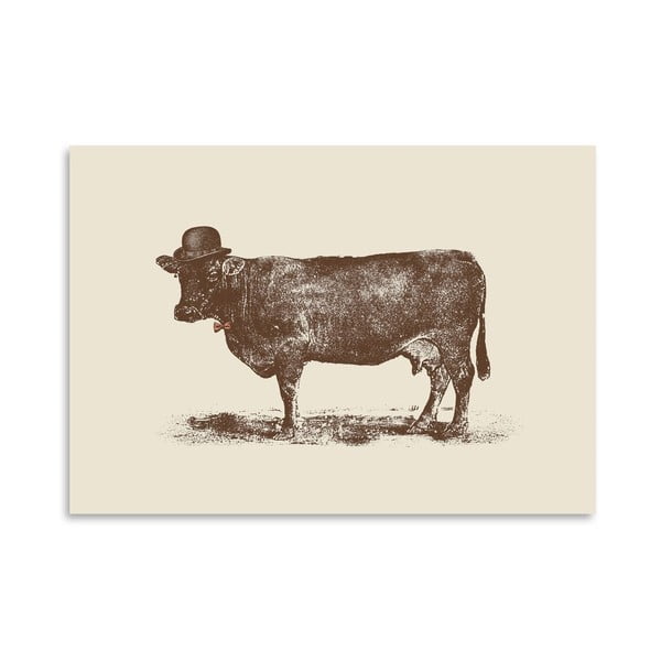 Plakát Cow Cow Nut od Florenta Bodart, 30x42 cm