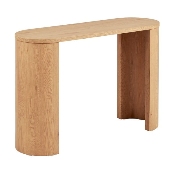 Konzolový stolek v dekoru dubu v přírodní barvě 38x114 cm Bibione – House Nordic