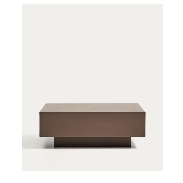 Betonový zahradní konferenční stolek 60x80 cm Rustella – Kave Home-image-3