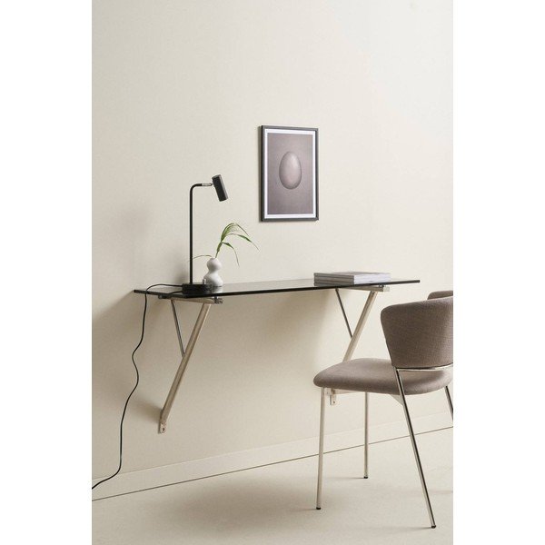 Závěsný pracovní stůl nástěnný se skleněnou deskou 40x120 cm Kullaberg – Jotex-image-1