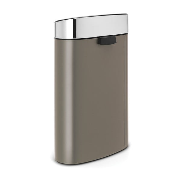 Šedý dotykový ocelový odpadkový koš 40 l Touch Bin – Brabantia-image-3