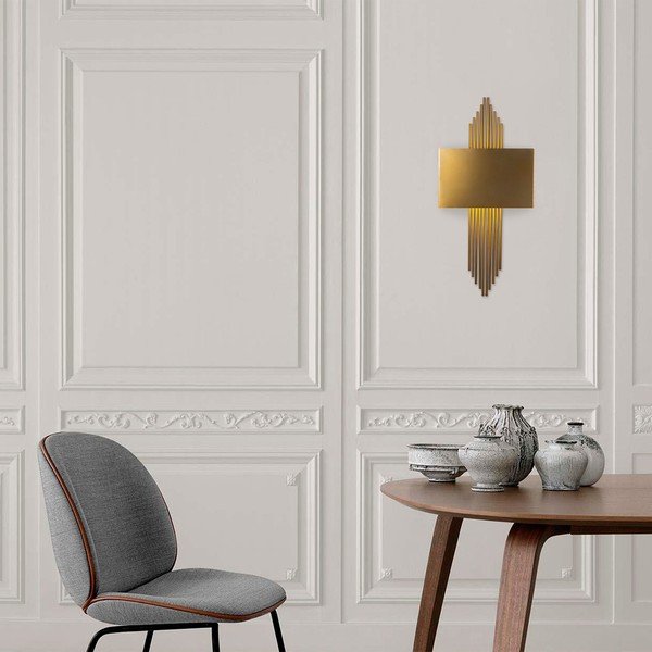 Nástěnné svítidlo ve zlaté barvě – Opviq lights-image-4