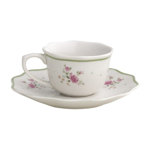 Bílé porcelánové šálky v sadě 2 ks na espresso 90 ml Nonna Rosa – Brandani