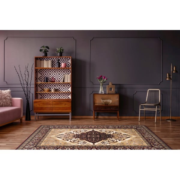 Červený vlněný koberec 133x180 cm Audrey – Agnella-image-1