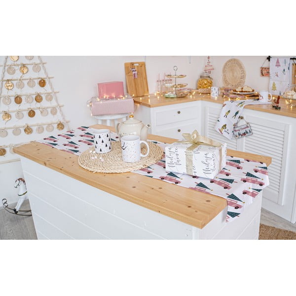Bavlněný běhoun na stůl s vánočním motivem 40x140 cm Christmas Ride – Butter Kings-image-1
