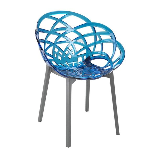 Židle Flora antracit/blue