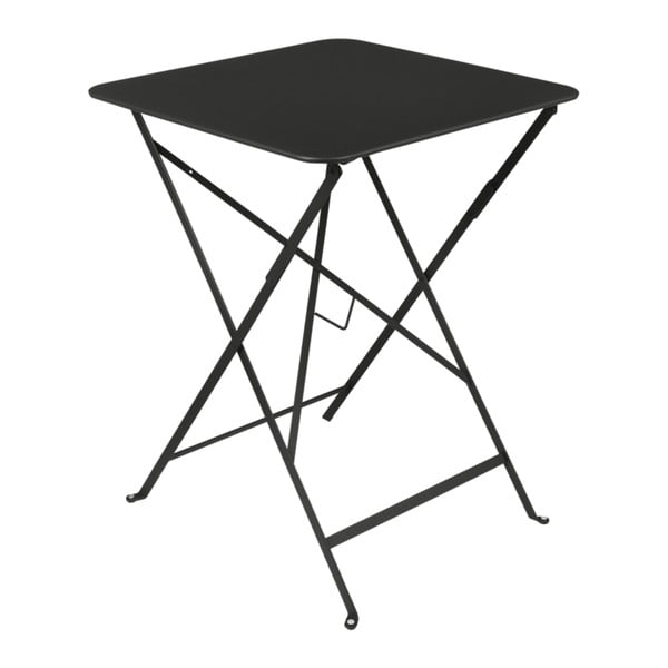 Černý zahradní stolek Fermob Bistro, 57 x 57 cm
