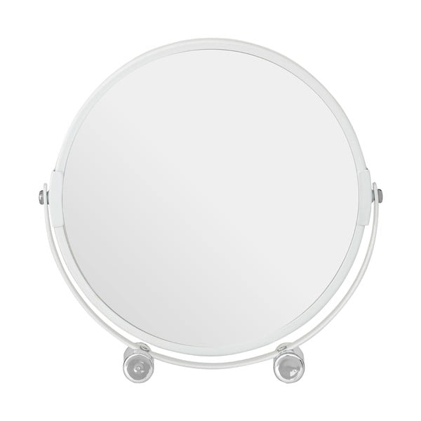 Bílé oboustranné kosmetické zrcadlo Premier Housewares Magnifying , 18 x 19 cm