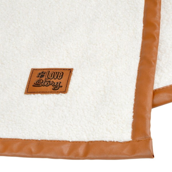 Krémová deka pro psa 50x70 cm – Love Story-image-4