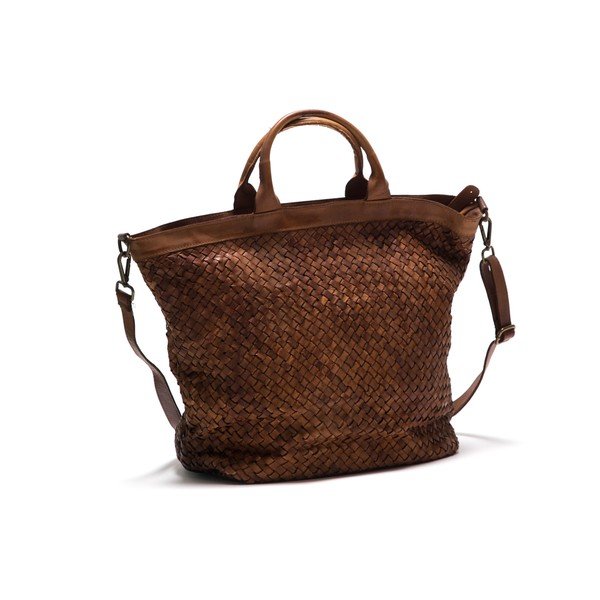 Kožená kabelka Anna Luchini 14 Cognac-image-1