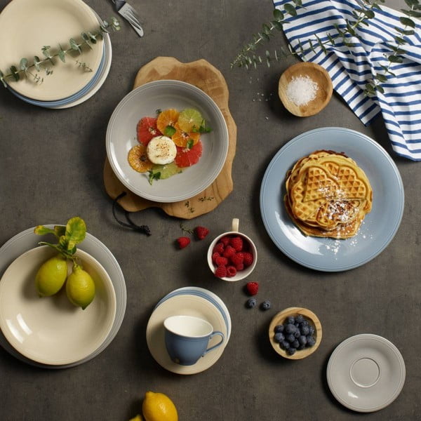 Bílo-béžový porcelánový dezertní talíř Villeroy & Boch Like Color Loop, ø 21,5 cm-image-1