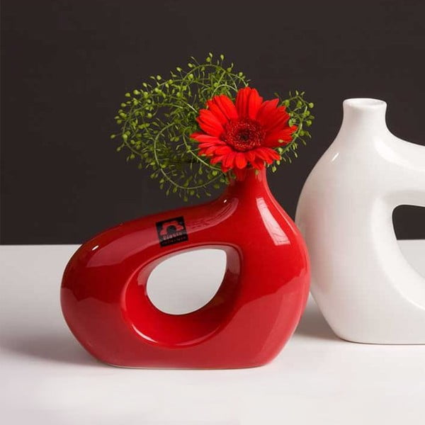 Váza Marna 21 cm, červená