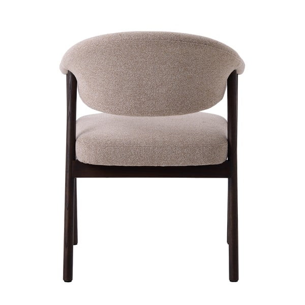 Béžová jídelní křesla v sadě 2 ks s područkami z dubového dřeva Elk – Unique Furniture-image-3