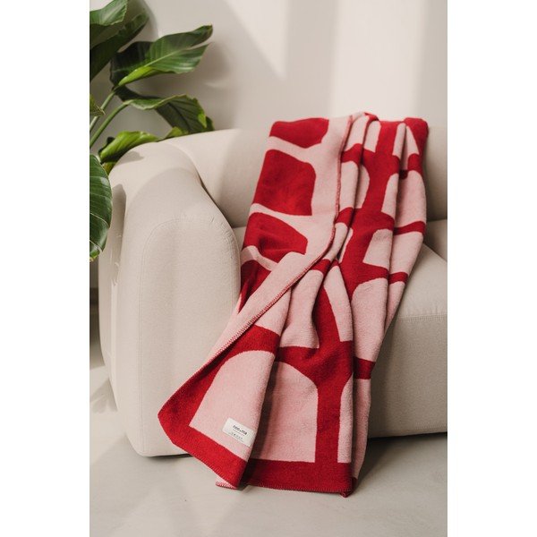 Červená/růžová deka 150x200 cm Gilli – noo.ma-image-1