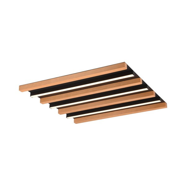 LED stmívatelné stropní svítidlo v černo-přírodní barvě 6x46 cm Fontana – Trio-image-1