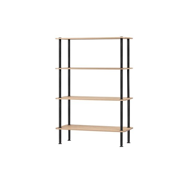 Regál v dekoru dubu v přírodní barvě 80x127x35 cm Teidi – noo.ma