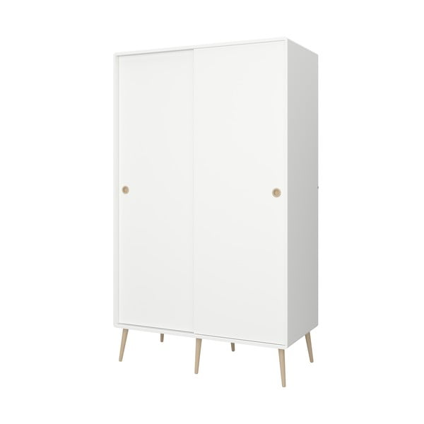 Bílá šatní skříň s posuvnými dveřmi 113x190 cm Softline - Tvilum-image-1