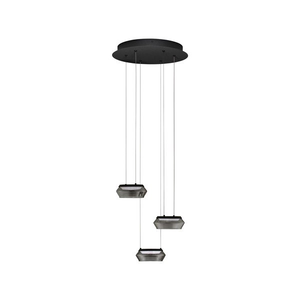 Matně černé skleněné LED stmívatelné závěsné svítidlo ø 35 cm Jailyn – Nova Luce