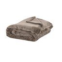Přehoz taupe z mikroplyše 220x240 cm Plaid – Tiseco Home Studio