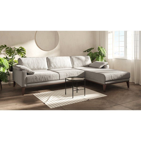 Krémová rohová pohovka MESONICA Musso, pravý roh-image-1