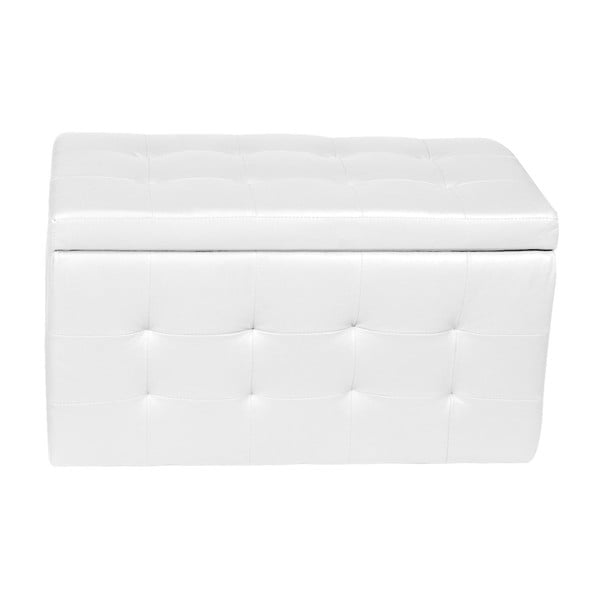 Bílá tabureta s úložným prostorem Evergreen House Multi, 84 x 49 cm-image-3