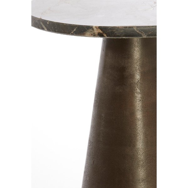 Kulatý odkládací stolek s mramorovou deskou  ø 29 cm Ynez – Light & Living-image-2